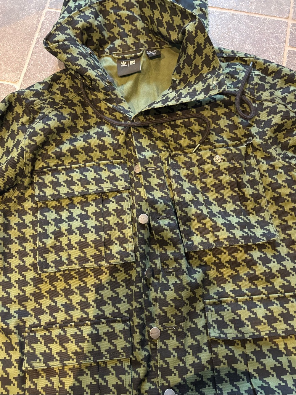 Ivy Park x adidas Houndstooth Oversized Jacket and pants set - Picture 4 of 5